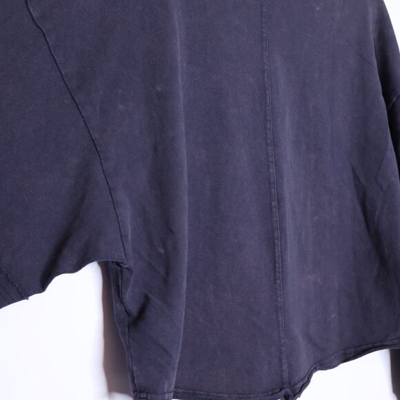 OLI & HALI Acid Wash Exposed Seam Sweatshirt Black Oversized Casual Women's M - Picture 7 of 13